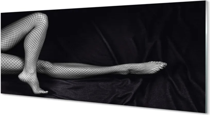 Panel szklany do Kuchni Nogi w Kabaretkach (Czarno-Białe)