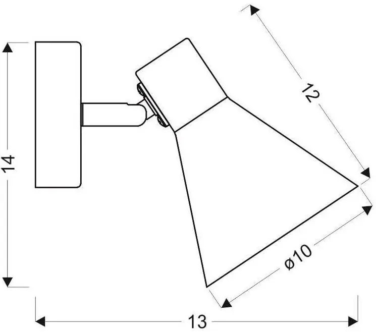Czarny kinkiet ścienny industrialny - K067-Resova