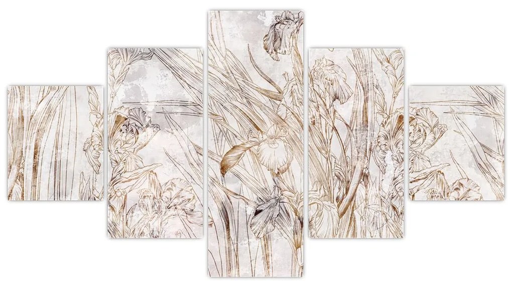 Obraz - Irysy (125x70 cm)