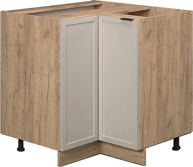 Szafka narożna greybeige 80.5x51.6x82 fame-line