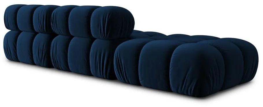 Niebieska aksamitna sofa 282 cm Bellis – Micadoni Home