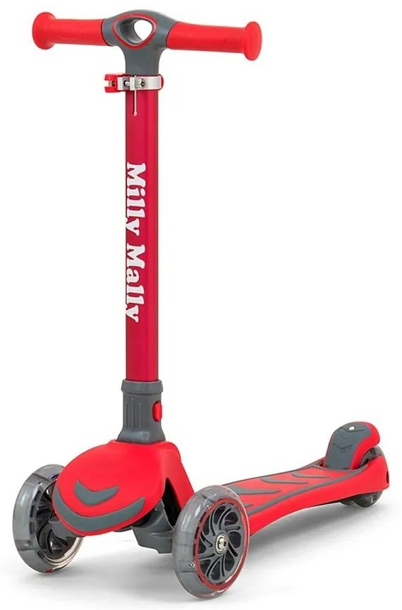 Hulajnoga Milly Mally Scooter Boogie czerwona,80,6 x 59 x 25 cm