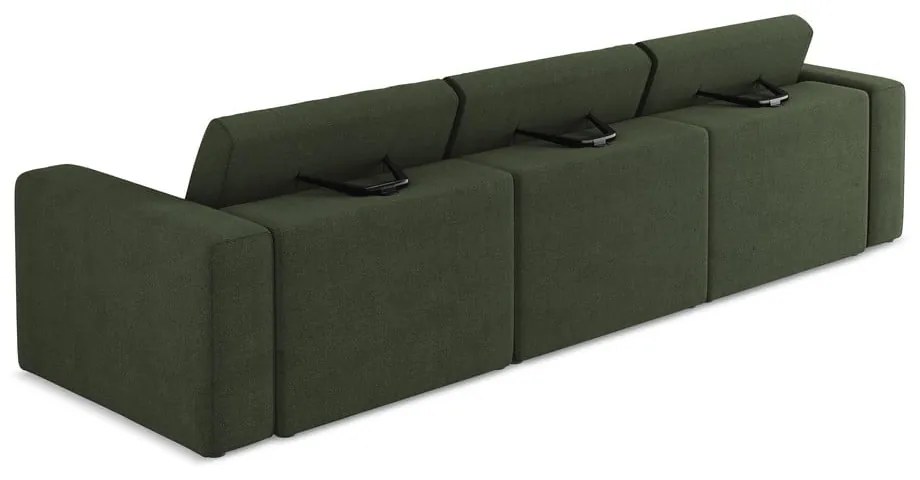 Zielona sofa modułowa 314 cm Kalea – Makamii