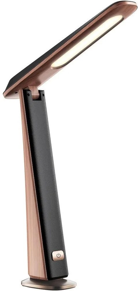 Ładowalna lampa biurkowa LED z ściemniaczem TOP LED/4W/5V 1800 mAh 3000/4000/5000K brązowa/czarna