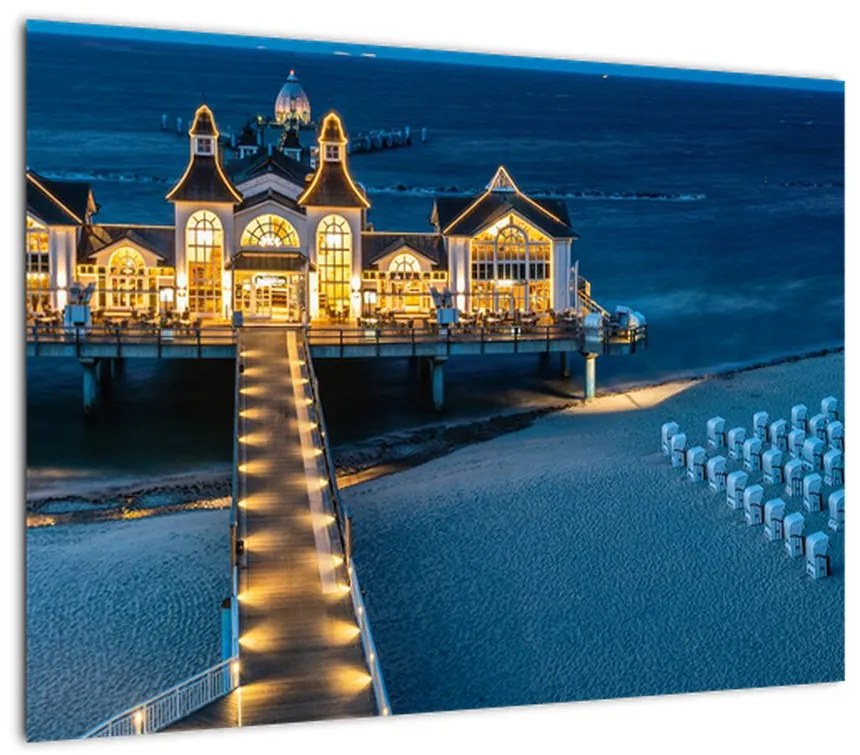Obraz - hotel na plaży (70x50 cm)