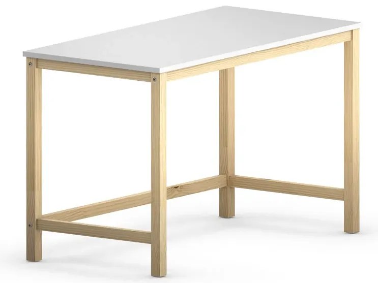 Białe skandynawskie biurko 100x50 cm N4-M87