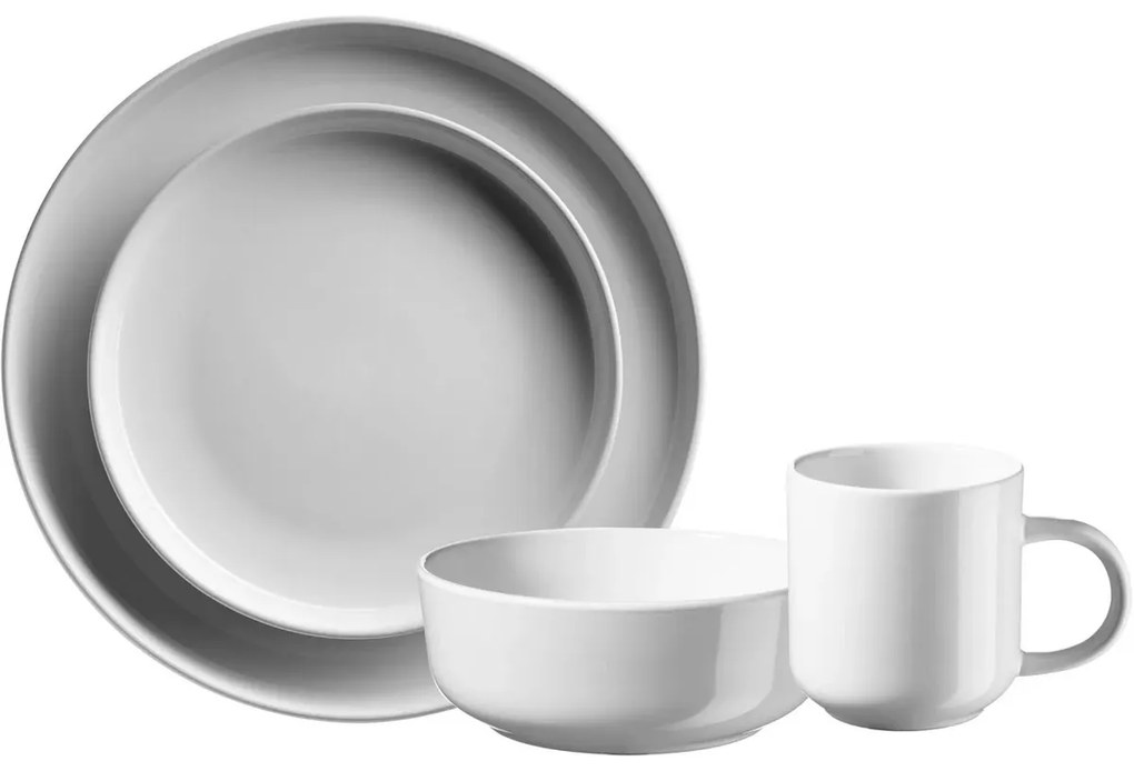 Mäser 16-częściowy zestaw jadalny ALENIA, biały