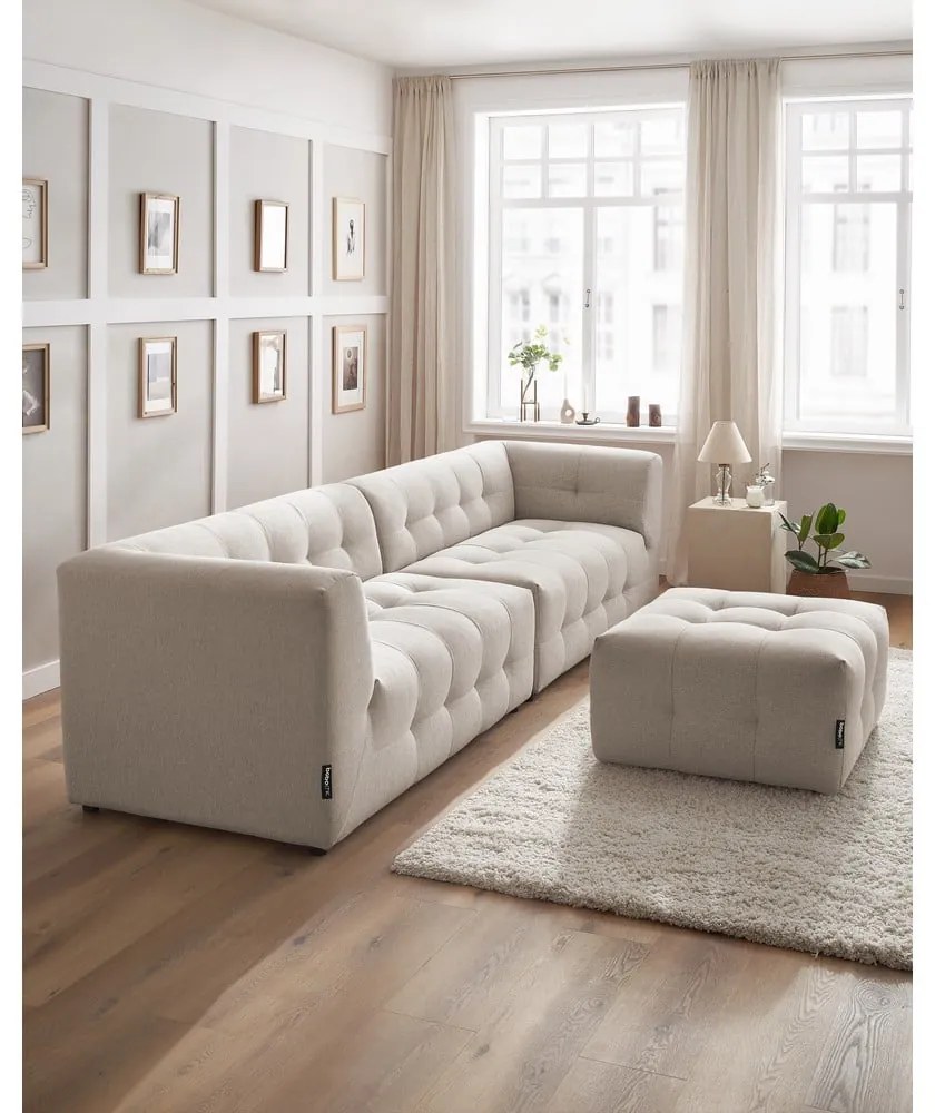 Beżowa sofa 324 cm Kleber – Bobochic Paris