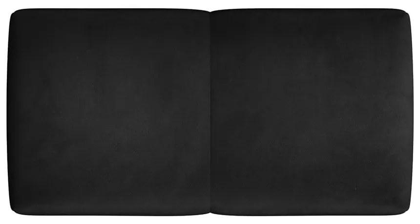 Czarne aksamitne oparcie do sofy modułowej Rome Velvet – Cosmopolitan Design