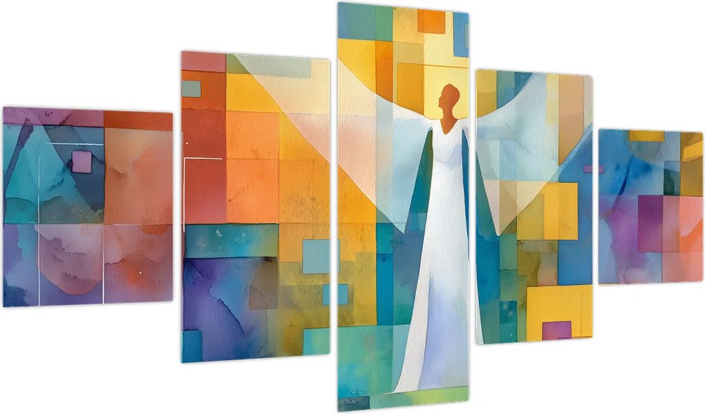 Obraz - Geometryczny anioł (125x70 cm)