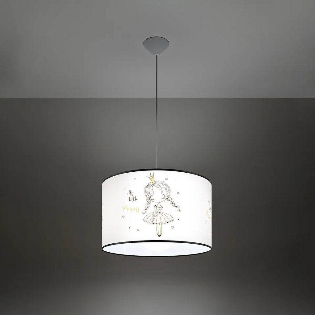 Lampa wisząca PRINCESS 40 biała SOLLUX  LIGHTING