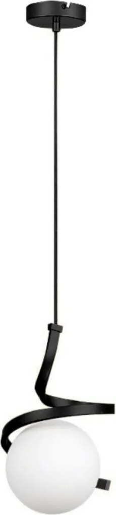 Lampa sufitowa szklana metalowa wisząca AT5-1SZ-Black