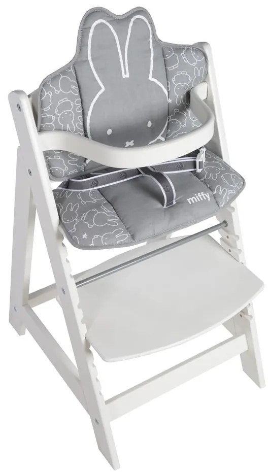 Szara wkładka do krzesełka do karmienia Miffy – Roba