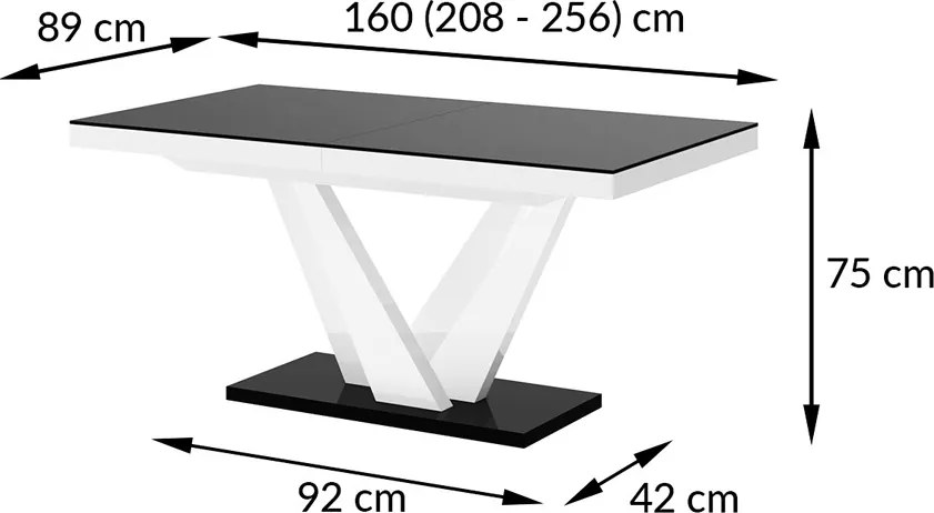 Nowoczesny stół rozkładany do jadalni Vegas Hubertus dąb