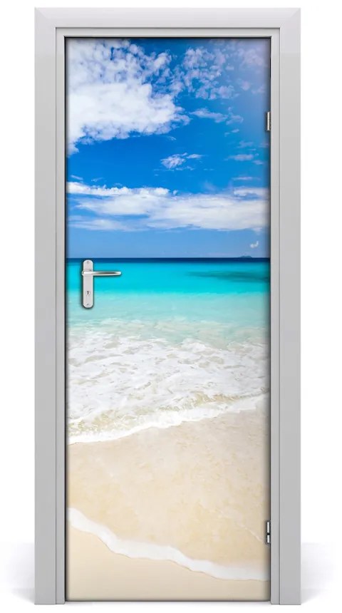 Naklejka fototapeta na drzwi Tropikalna plaża