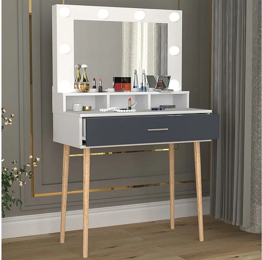 Lusterko do makijażu Lusterka szuflady Lindas