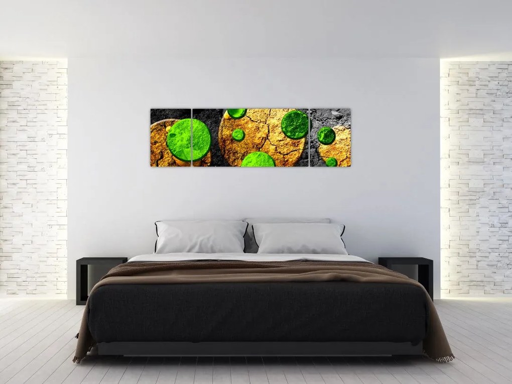 Obraz abstrakcji - Kule (170x50 cm)