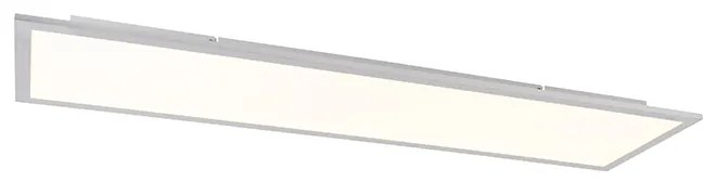 Stalowa lampa sufitowa 120cm z wbudowanym LED i pilotem - Liv Nowoczesny Oswietlenie wewnetrzne