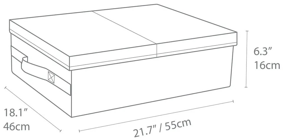Szary pojemnik Bigso Box of Sweden Underbed