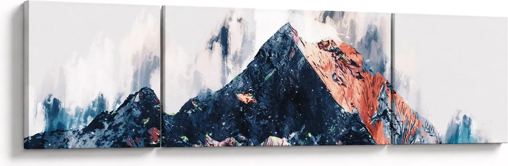 Obraz - Abstrakcyjna góra (170x50 cm)