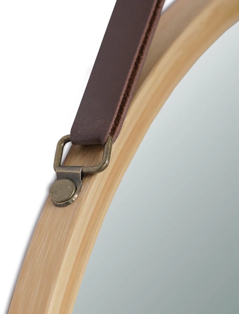 Lustro ścienne B053 NAT, bambus