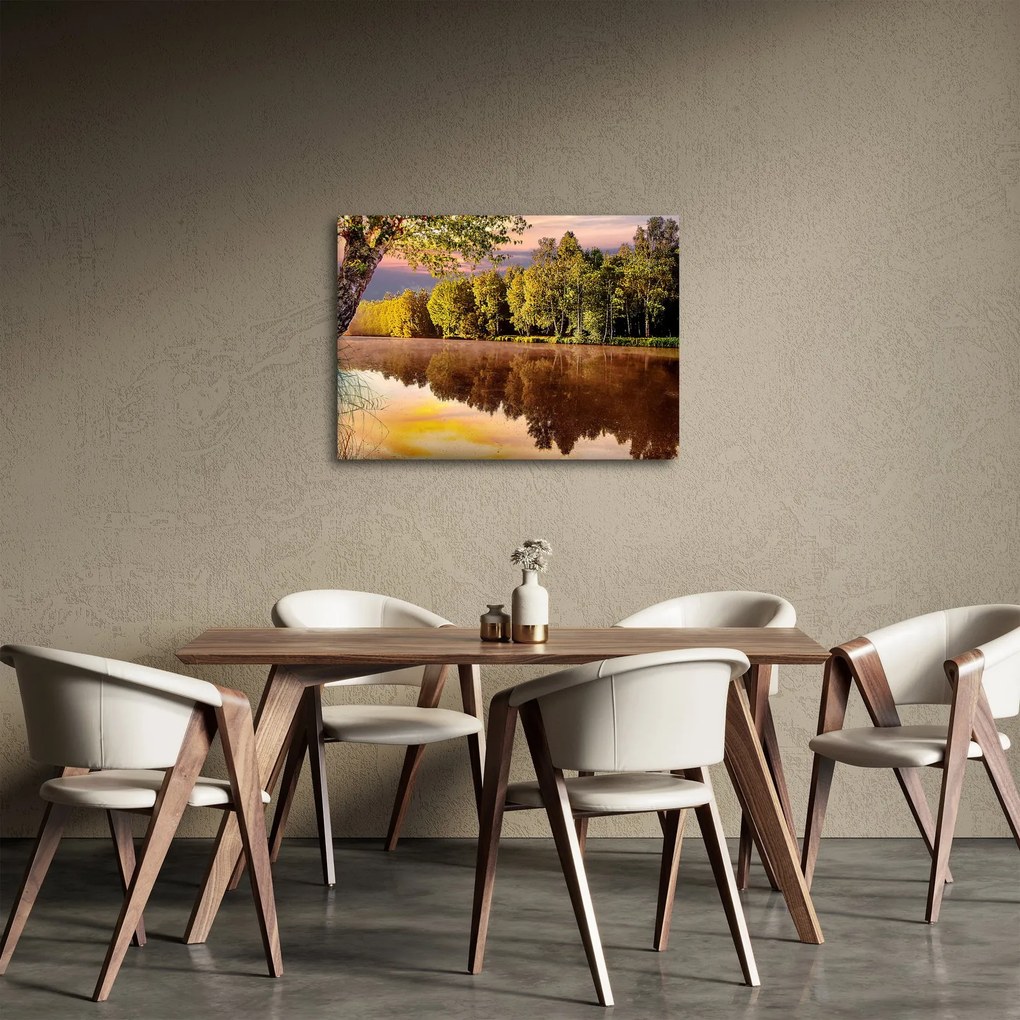 Obraz - Za rzeką (70x50 cm)
