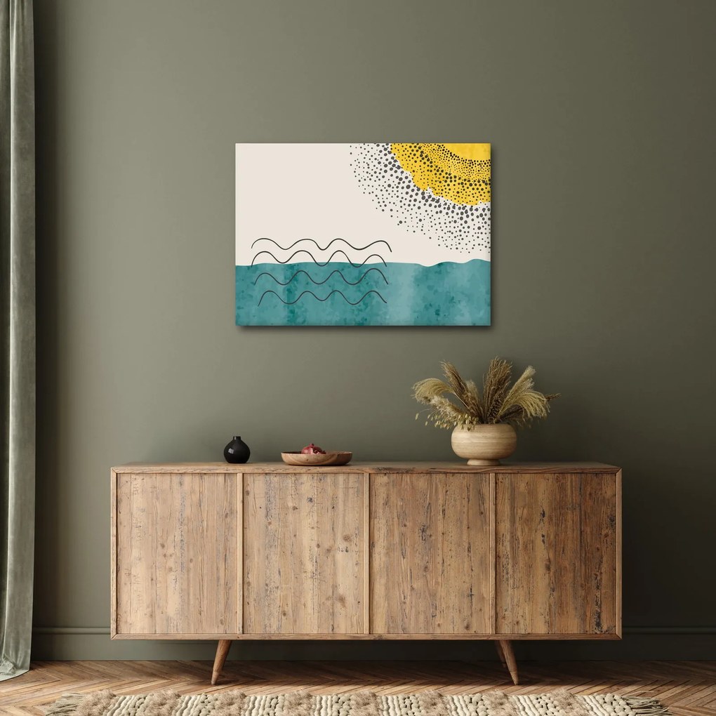 Obraz - Abstrakcyjny obraz plaży N⁰1 (70x50 cm)