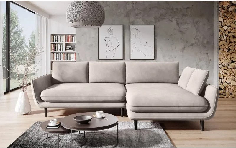 Narożnik SOLANO funkcja spania pojemnik poduszki WERSAL