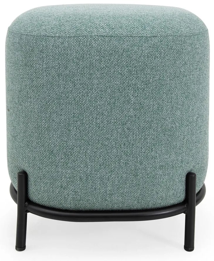 Zielonoszary puf Tenzo Harry, ø 42 cm