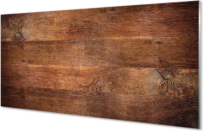 Panel szklany do Kuchni Naturalna Struktura Drewna