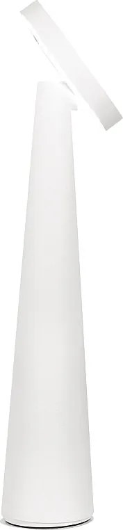 Lampa stołowa Zafferano Angelina z akumulatorem – bezprzewodowa, głowica obrotowa, sterowanie dotykowe, nowoczesny design do wnętrz – biała