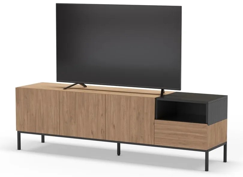 Szafka pod TV w naturalnym kolorze 180x55 cm Cailin – Marckeric
