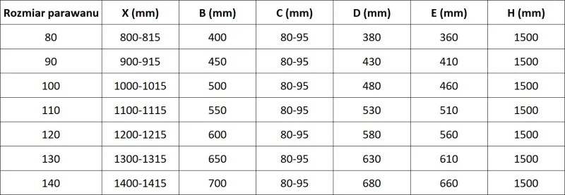 Mexen Mist parawan nawannowy 2-skrzydłowy prawy 80 x 150 cm, transparent, miedź szczotkowana - 8A9-080-002-65-00-P
