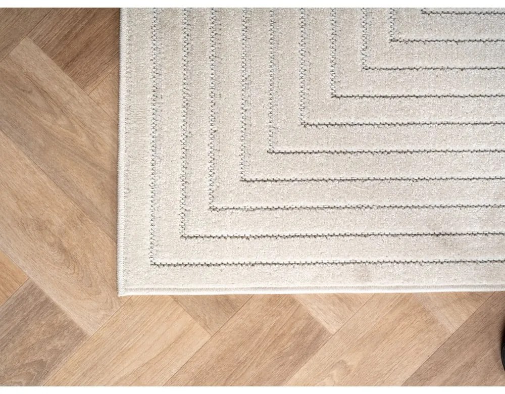 Kremowy okrągły dywan odpowiedni na zewnątrz ø 80 cm Nova 1202 – Ayyildiz Carpets