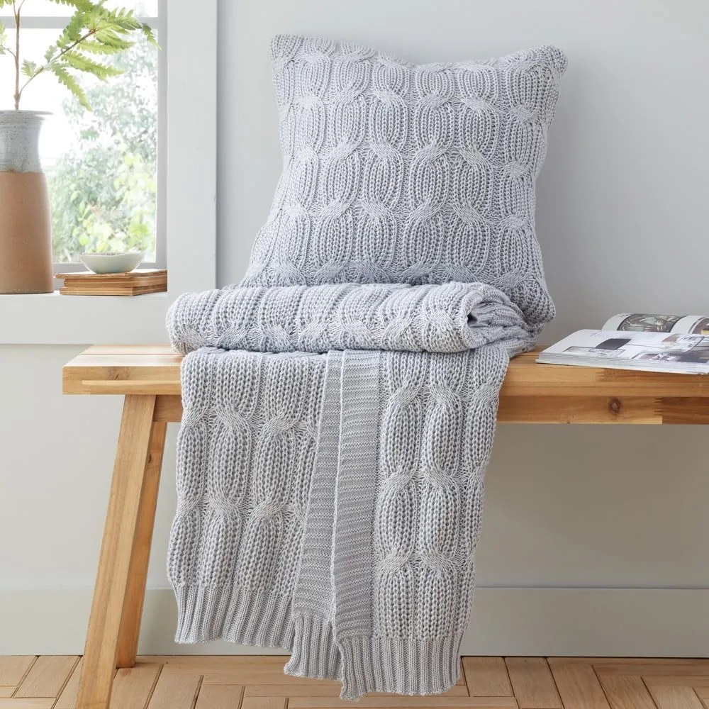 Poszewka na poduszkę 45x45 cm Chunky Marl Knit – Catherine Lansfield