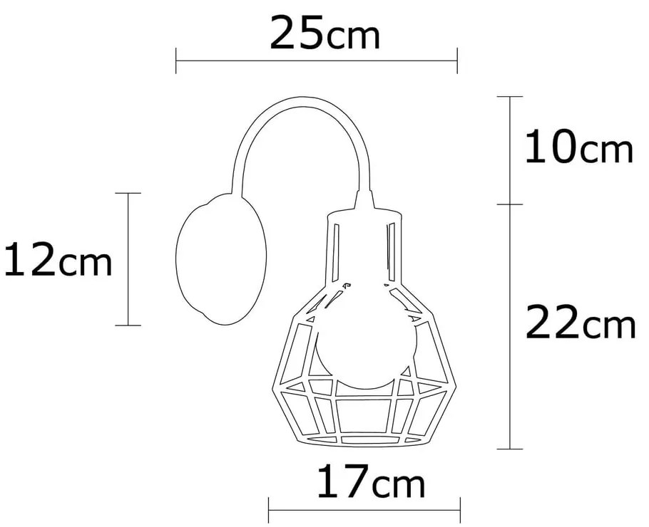 Kinkiet w czarno-brązowym kolorze ø 17 cm Kapadokya – Opviq lights