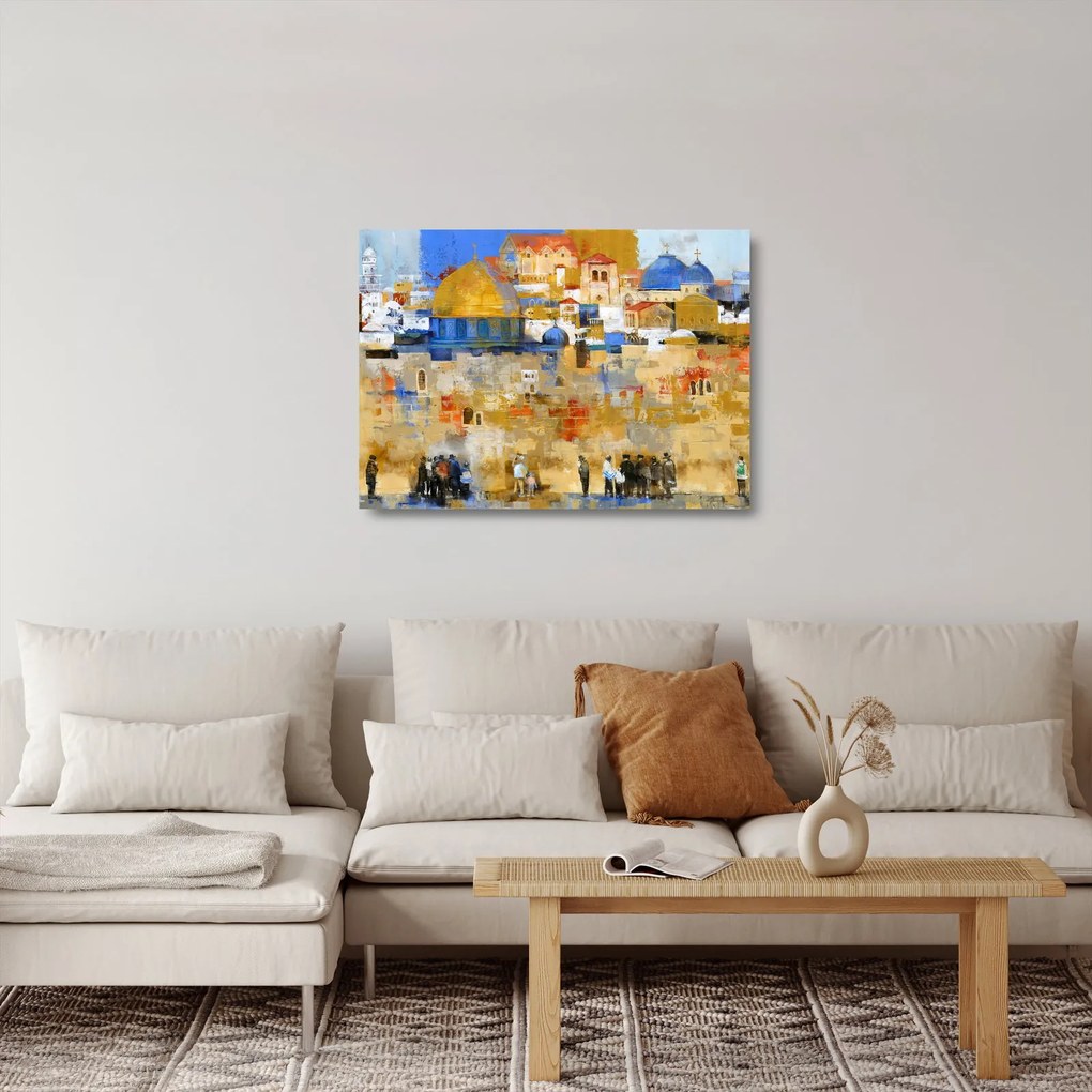 Obraz na szkle - Ściana płaczu, Jerozolima, Izrael (70x50 cm)