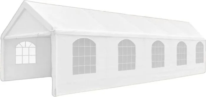 Duży biały namiot ogrodowy 5×10 m – wodoodporny, zamykany