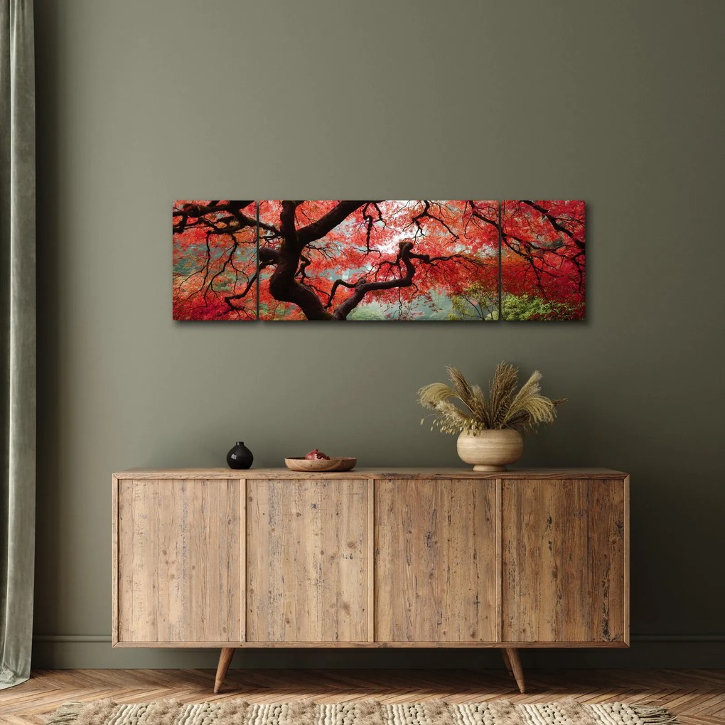 Obraz czerwonego klonu japońskiego, Portland, Oregon (170x50 cm)