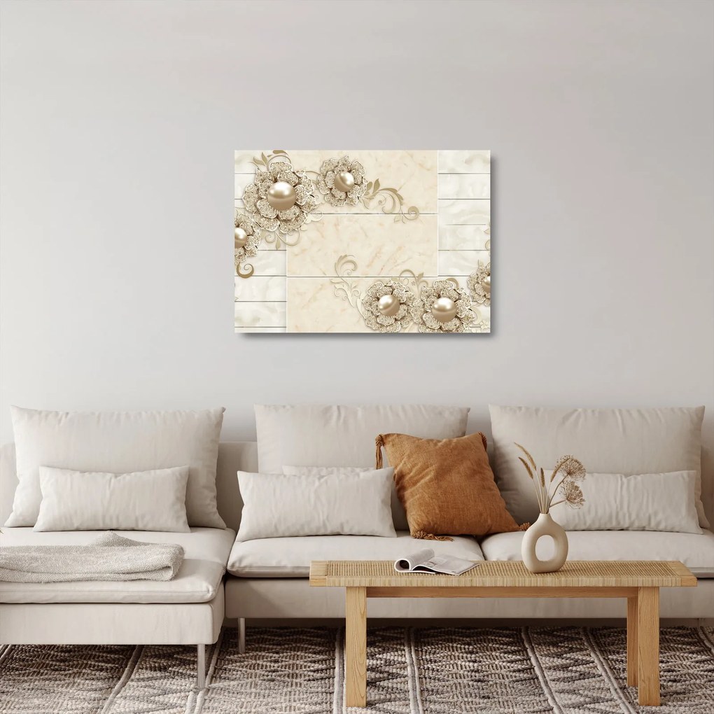Obraz na szkle - Motyw dekoracyjny (70x50 cm)
