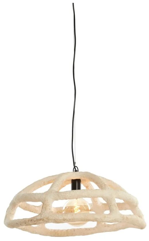 Kremowa lampa wisząca ø 59 cm Porila – Light &amp; Living