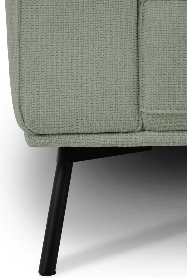 Zielony narożnik z tkaniny szenilowej (prawostronny/w kształcie litery L) Amsterdam – Scandic