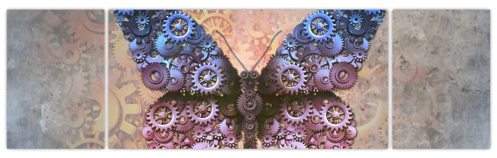 Obraz - Steampunk motyl (170x50 cm)