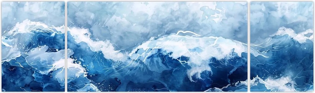 Obraz - Ilustracja przedstawiająca morze (170x50 cm)