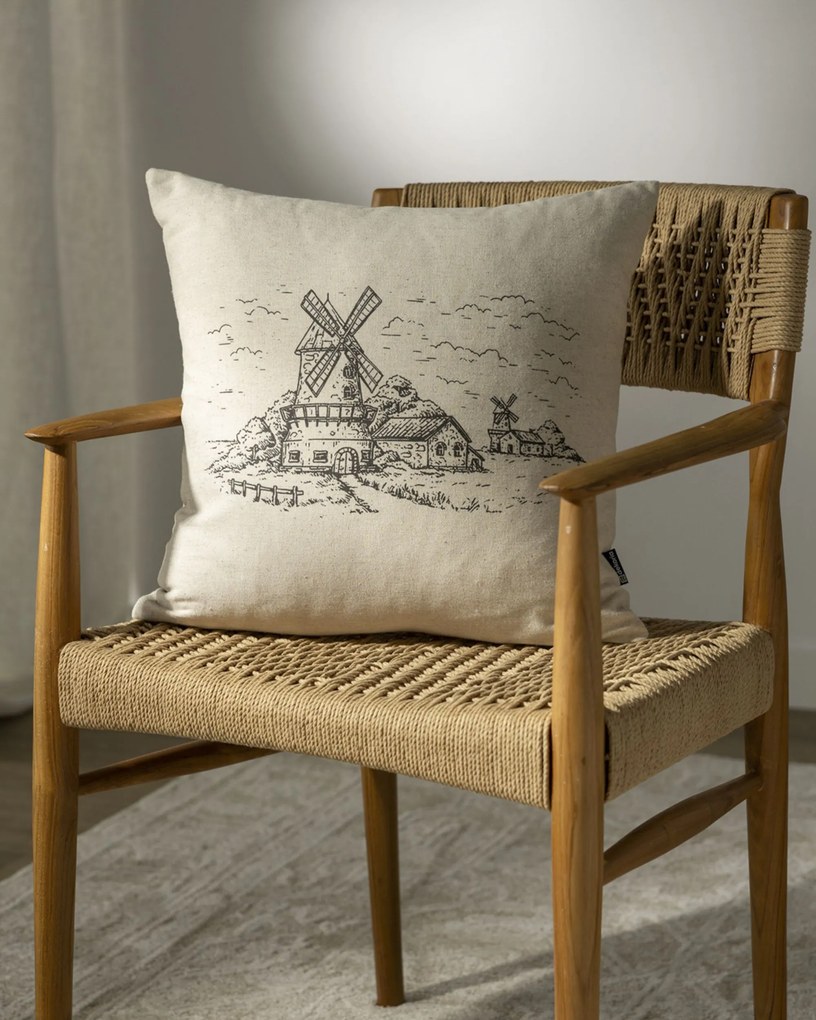 Poszewka na poduszkę Countryside Windmill 45x45 cm
