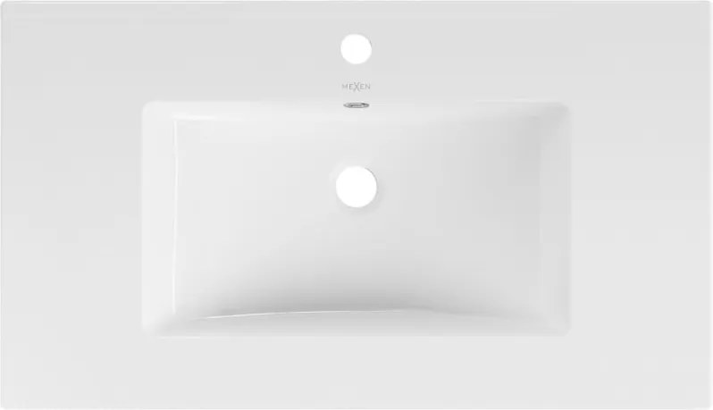 Mexen Atena umywalka wpuszczana w blat 80 x 46 cm, biała - 25018000