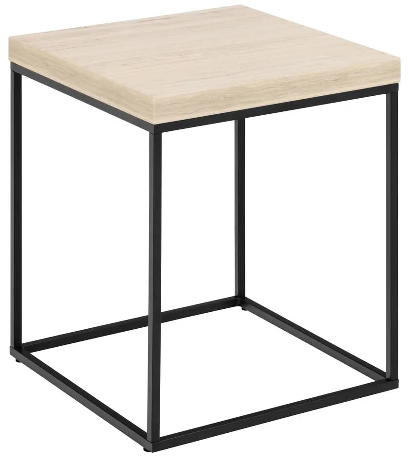Stolik z blatem w dekorze marmuru 40x40 cm Barossa – Actona