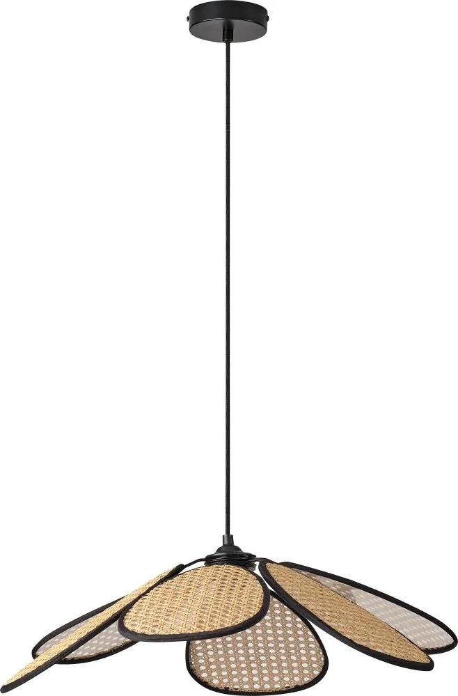 Osram - Lampa wisząca na lince DECOR RATTAN 1xE27/15W/230V Ø 58 cm beżowa/czarna