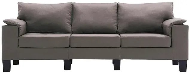 3-osobowa sofa taupe z podłokietnikami - Ezof 3Q