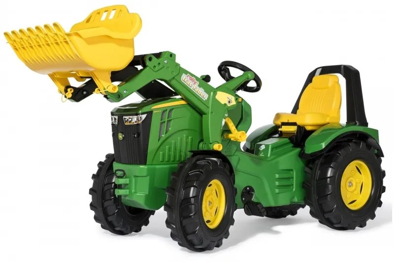 John deere traktor na pedały x-trac premium łyżka ciche koła rolly toys